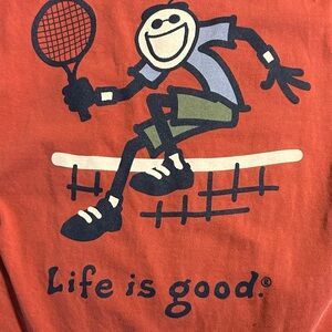 Life Is Good Orange Kids Short Sleeve Tee